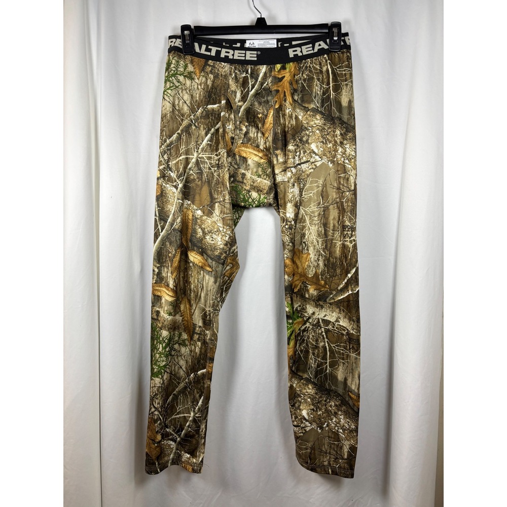 Realtree Mens Camo‎ Hunting Base Layer Thermal Pants L G 36 38 Realtree Xtra